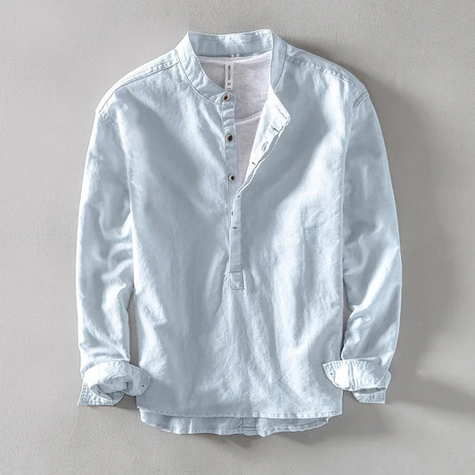 Callum Linen Grandad Shirt