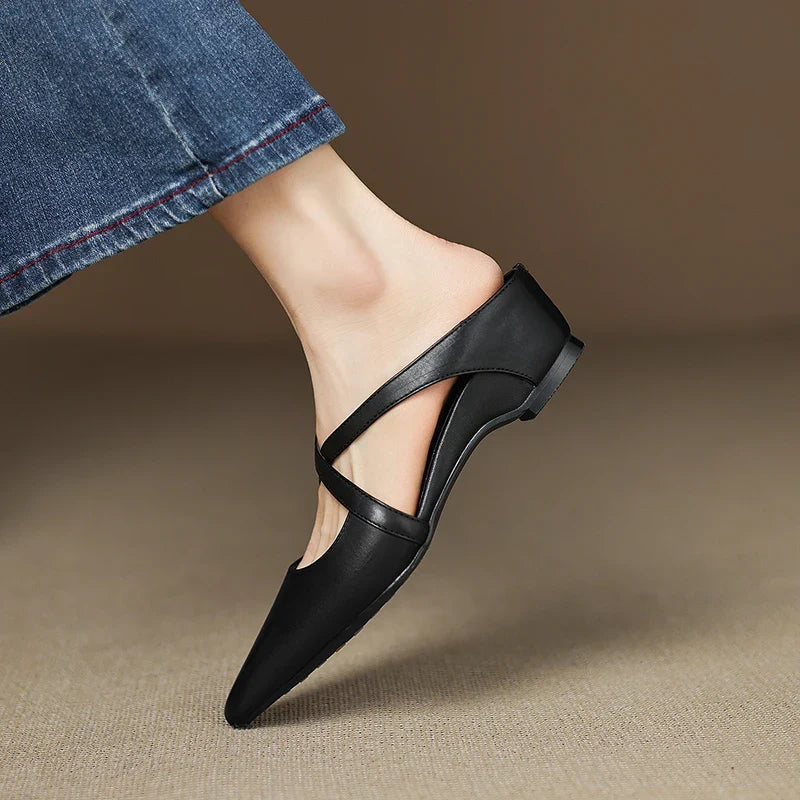 Verena Genuine Leather Mules