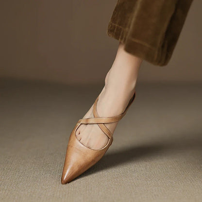 Verena Genuine Leather Mules