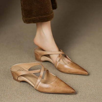 Verena Genuine Leather Mules