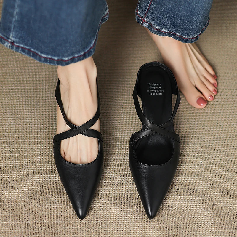 Verena Genuine Leather Mules