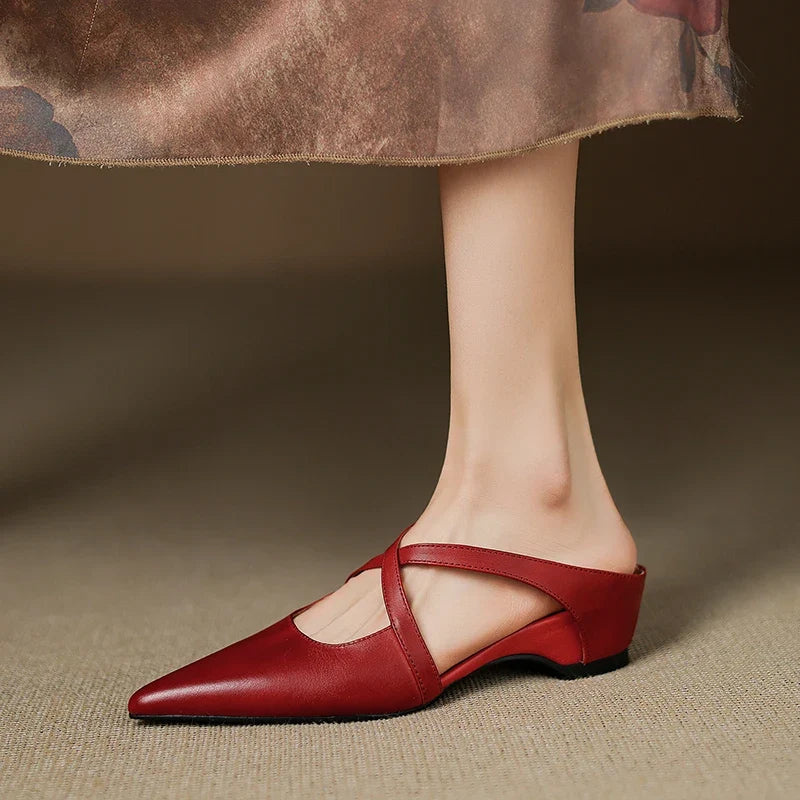 Verena Genuine Leather Mules