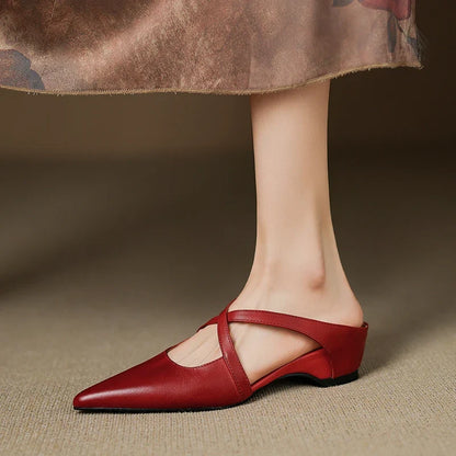 Verena Genuine Leather Mules
