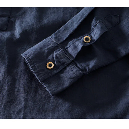 Riviera Linen Mandarin Shirt