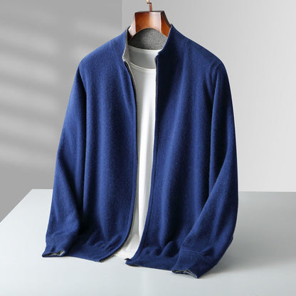 Hollis Cashmere Zip Cardigan