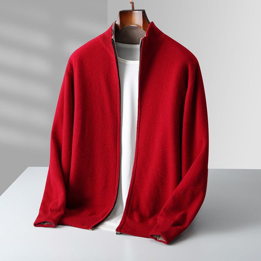 Hollis Cashmere Zip Cardigan