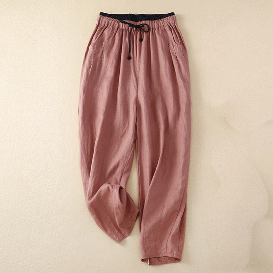 Giulia Relaxed Linen Drawstring Pants
