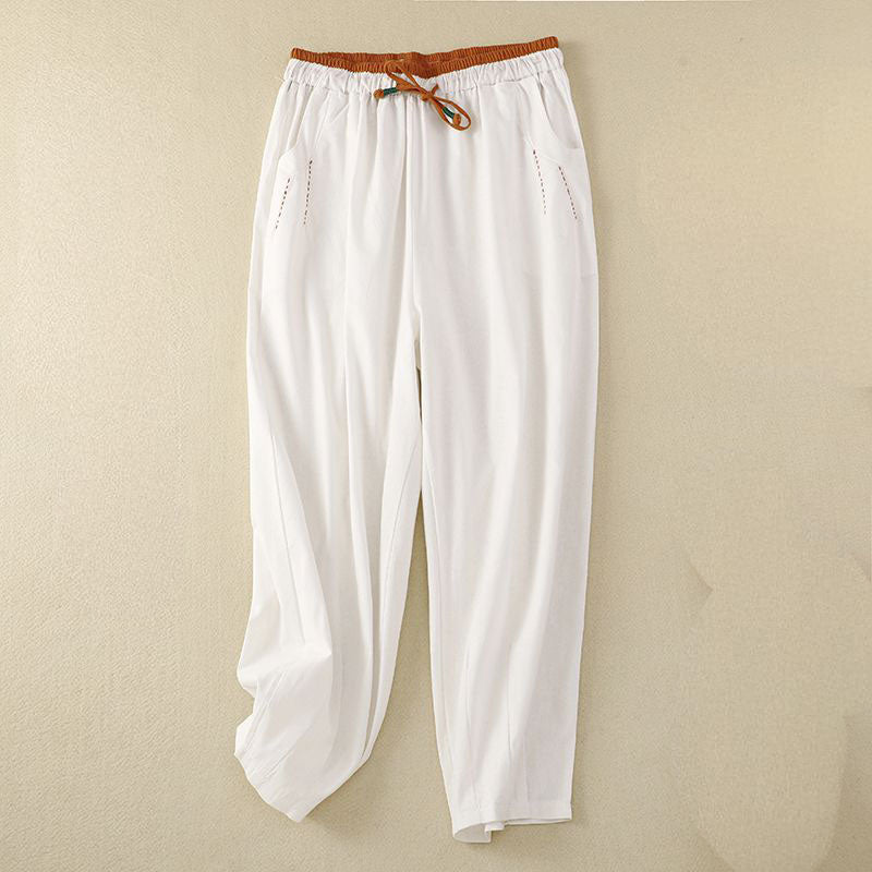 Giulia Relaxed Linen Drawstring Pants