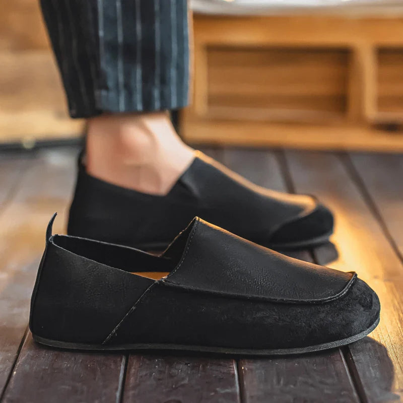 Colton Suede & Leather Slip-Ons