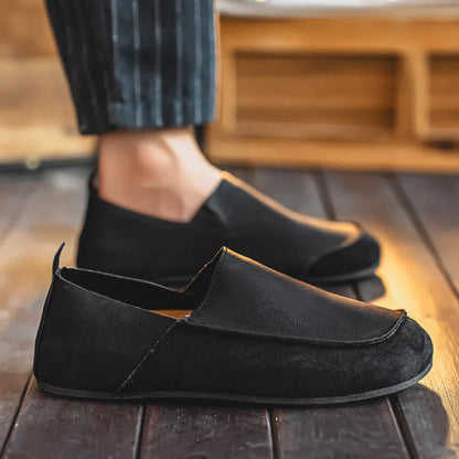 Colton Suede & Leather Slip-Ons
