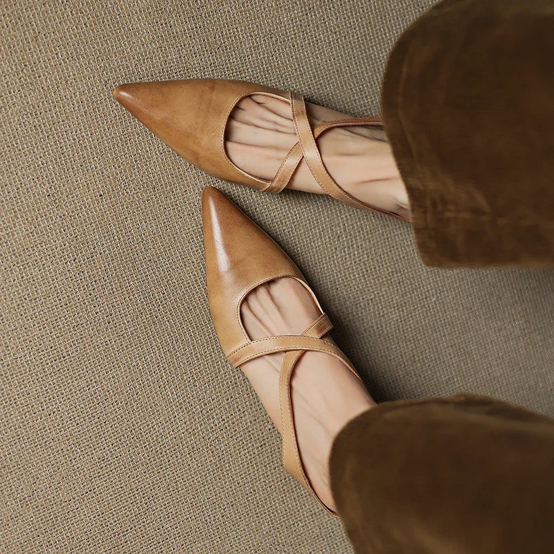 Verena Genuine Leather Mules