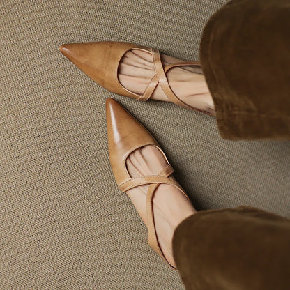 Verena Genuine Leather Mules