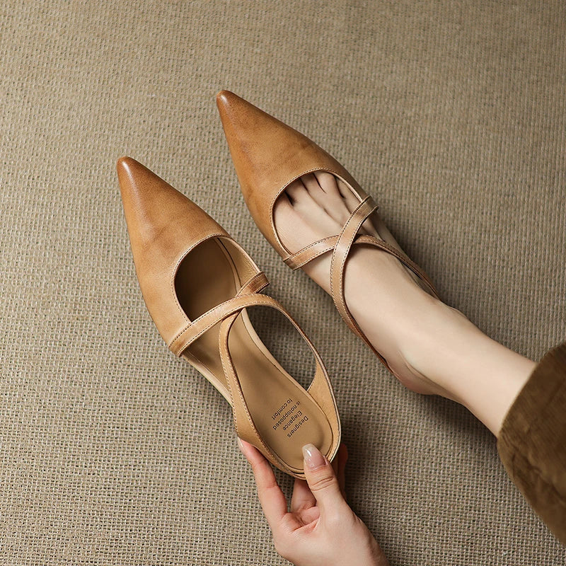 Verena Genuine Leather Mules