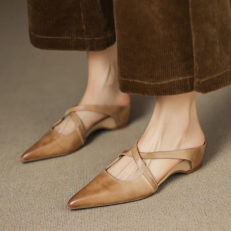 Hartley Genuine  Leather Mules