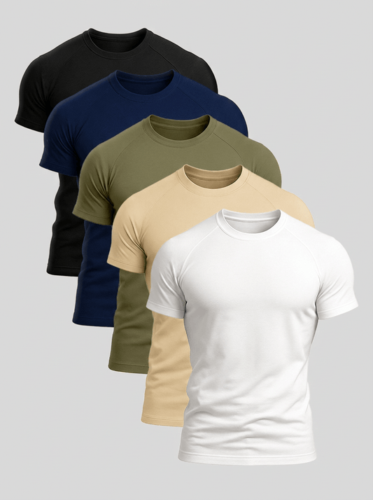 Newbury Cotton T-Shirt 5-Pack