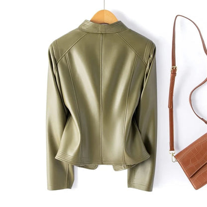 Renata Sculpted Leather Jacket