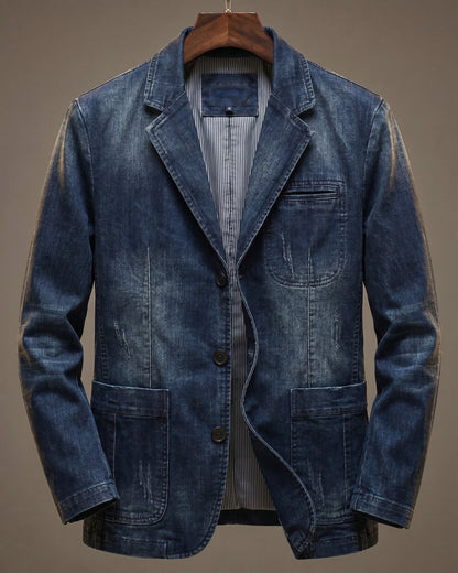 Vaughn Washed Cotton Blazer