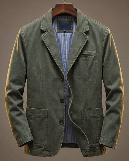 Vaughn Washed Cotton Blazer