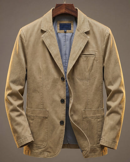 Vaughn Washed Cotton Blazer