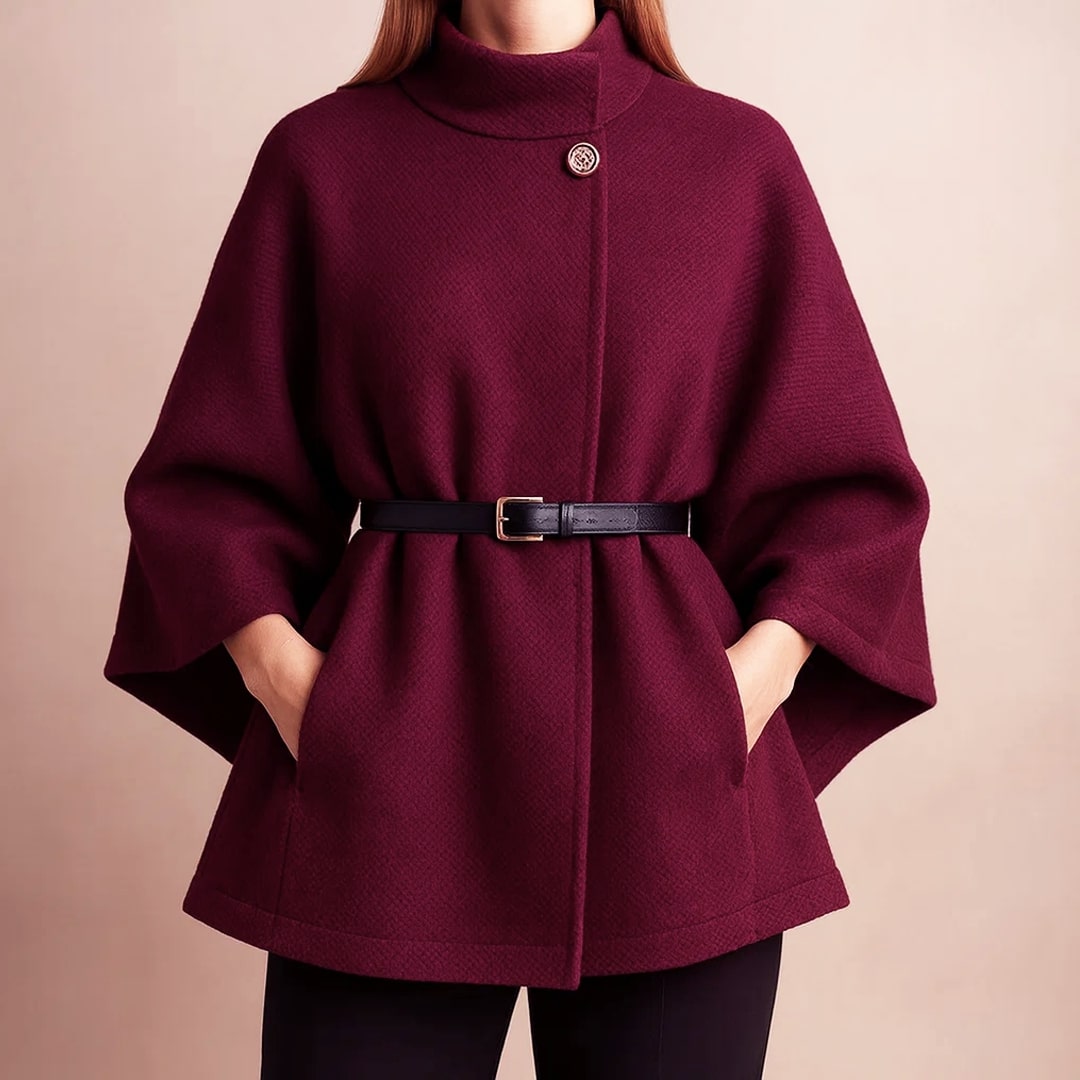 Valentina Belted Cape Jacket