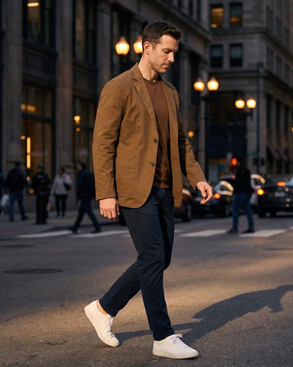Merrick Woven Cotton Blazer