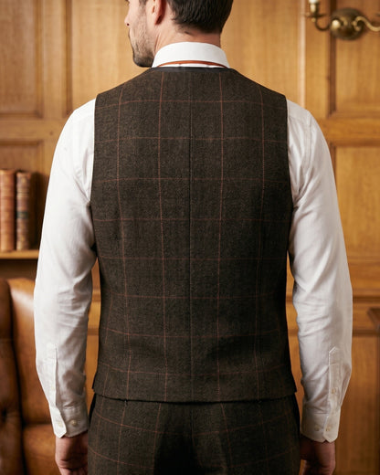 Ashcroft Tweed Lapel Waistcoat