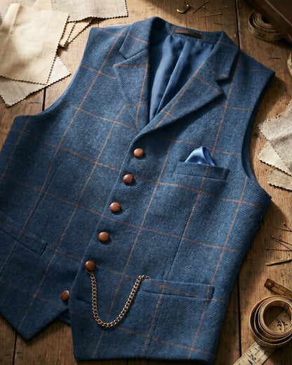Ashcroft Tweed Lapel Waistcoat
