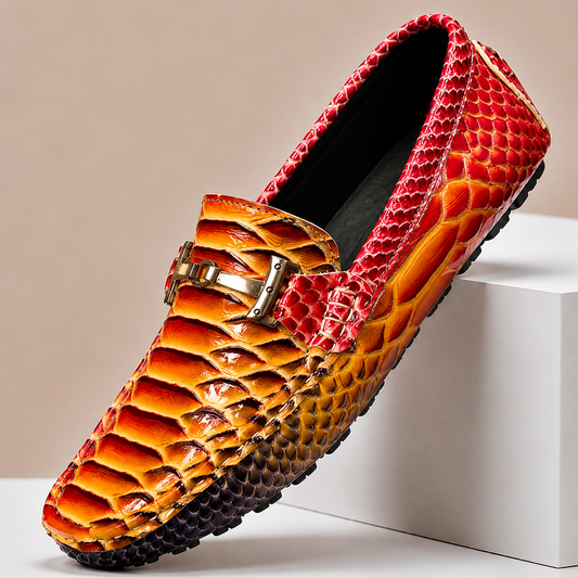 Ashcroft Grain Leather Loafers