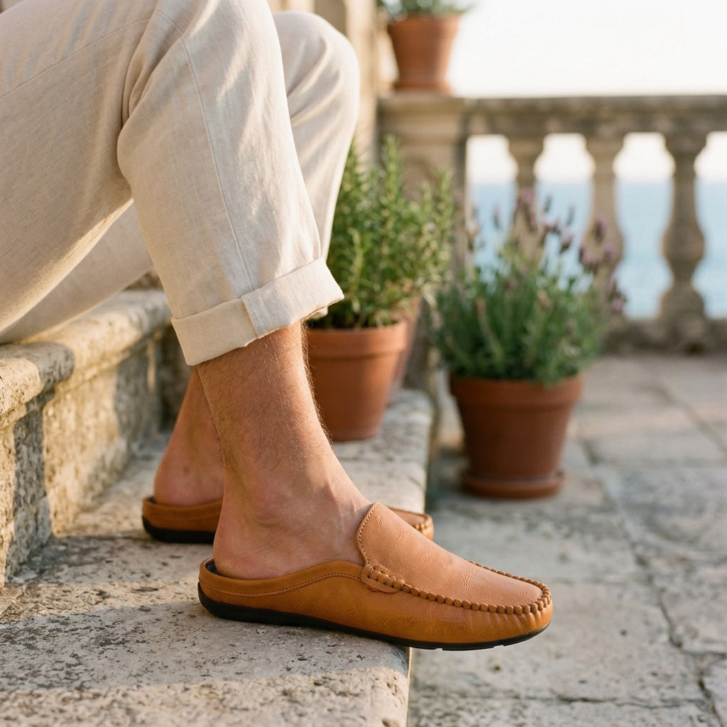 Corbin Leather Mules