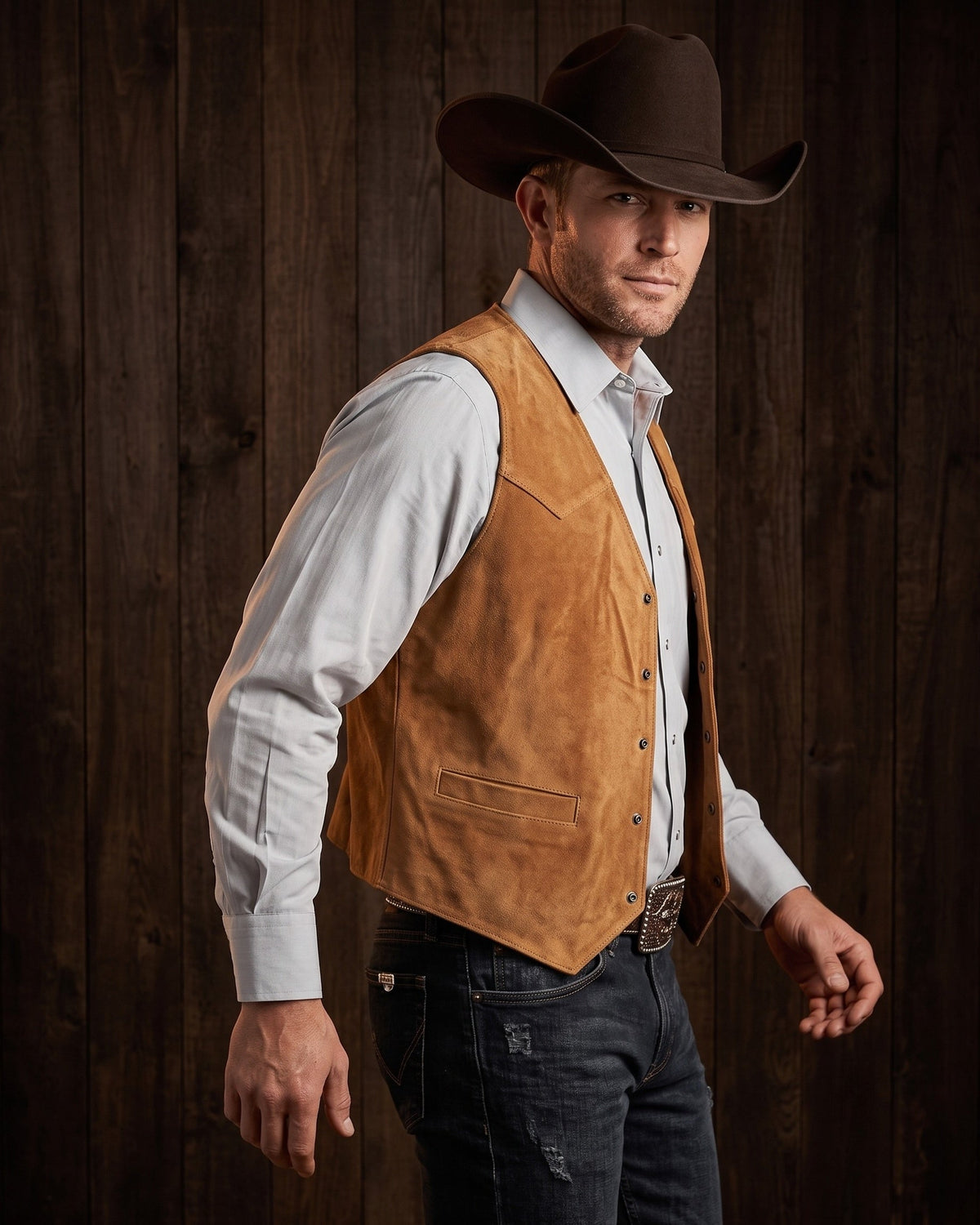 Holden Suede Western Gilet