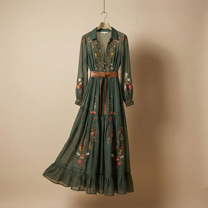 Camilla Soft Woven Fabric Midi Dress