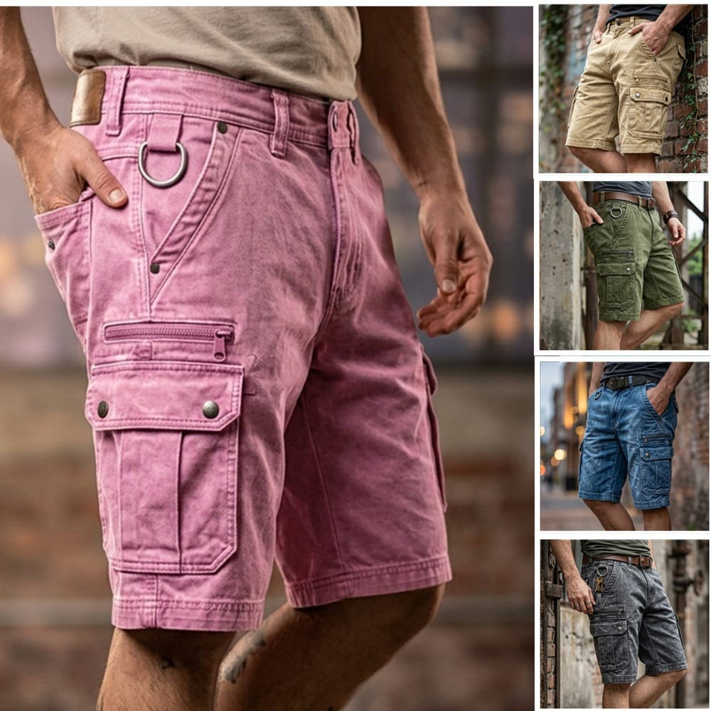 Ashdown Cargo Denim Shorts