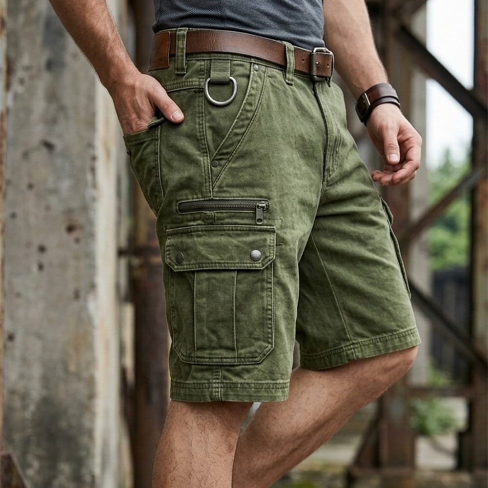 Ashdown Cargo Denim Shorts