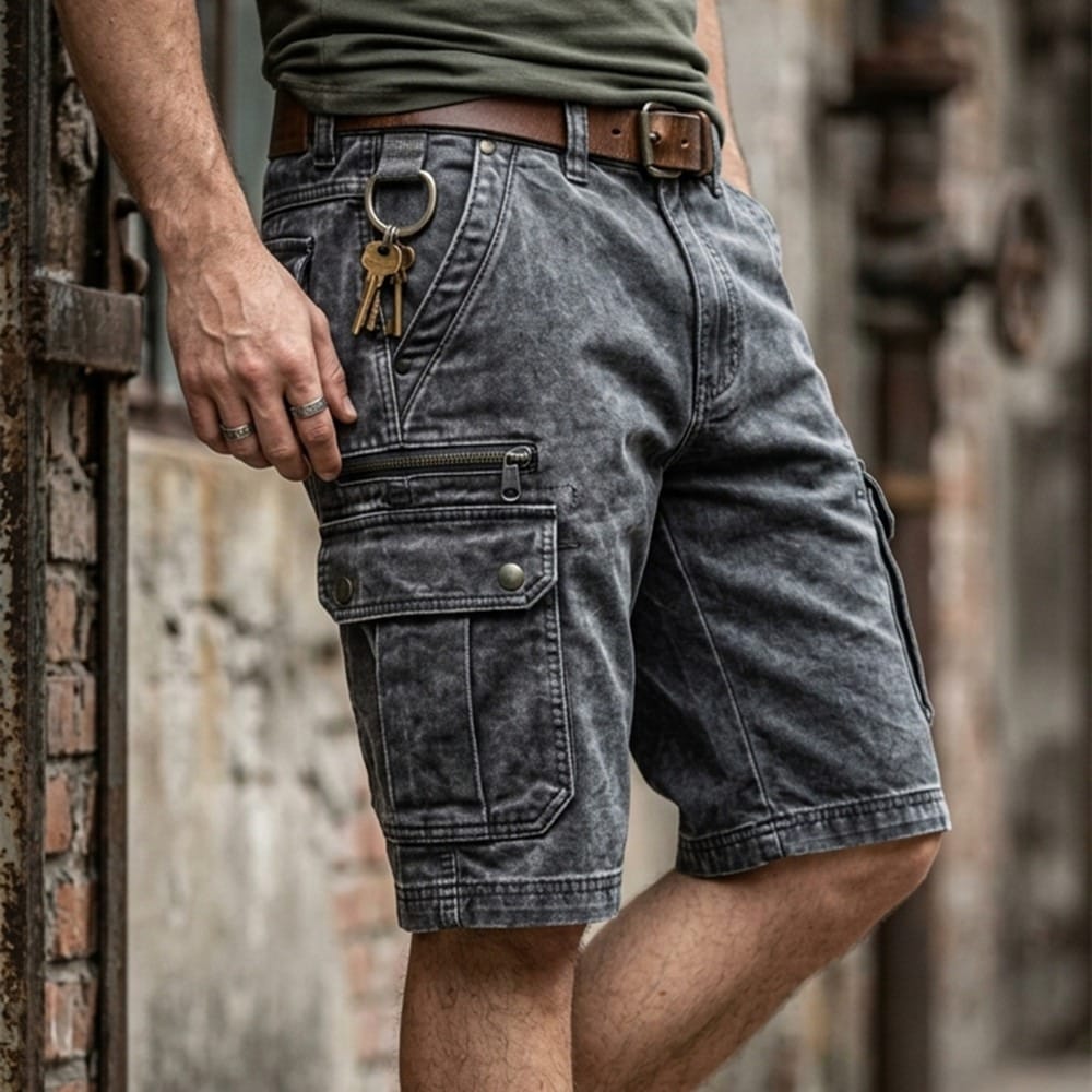 Ashdown Cargo Denim Shorts