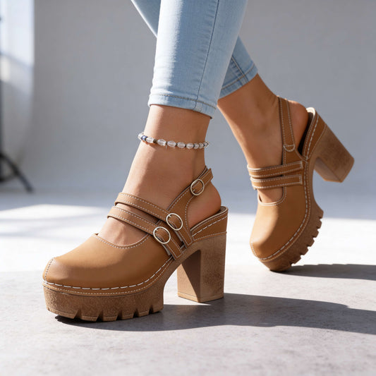 Larkin Platform Slingback Heels