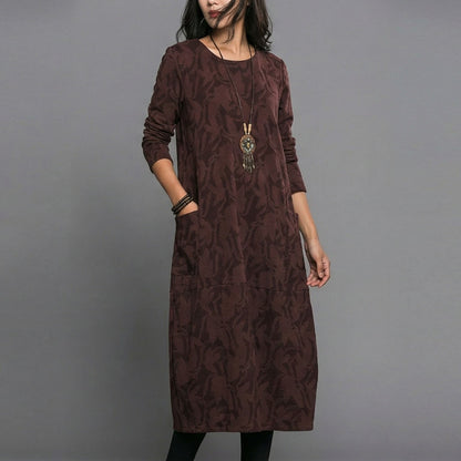 Elena Long Sleeve Midi Dress