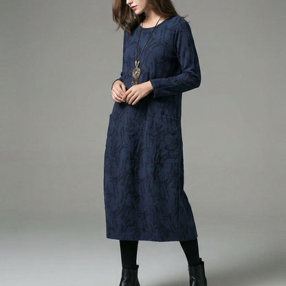 Elena Long Sleeve Midi Dress