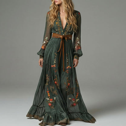 Camilla Soft Woven Fabric Midi Dress