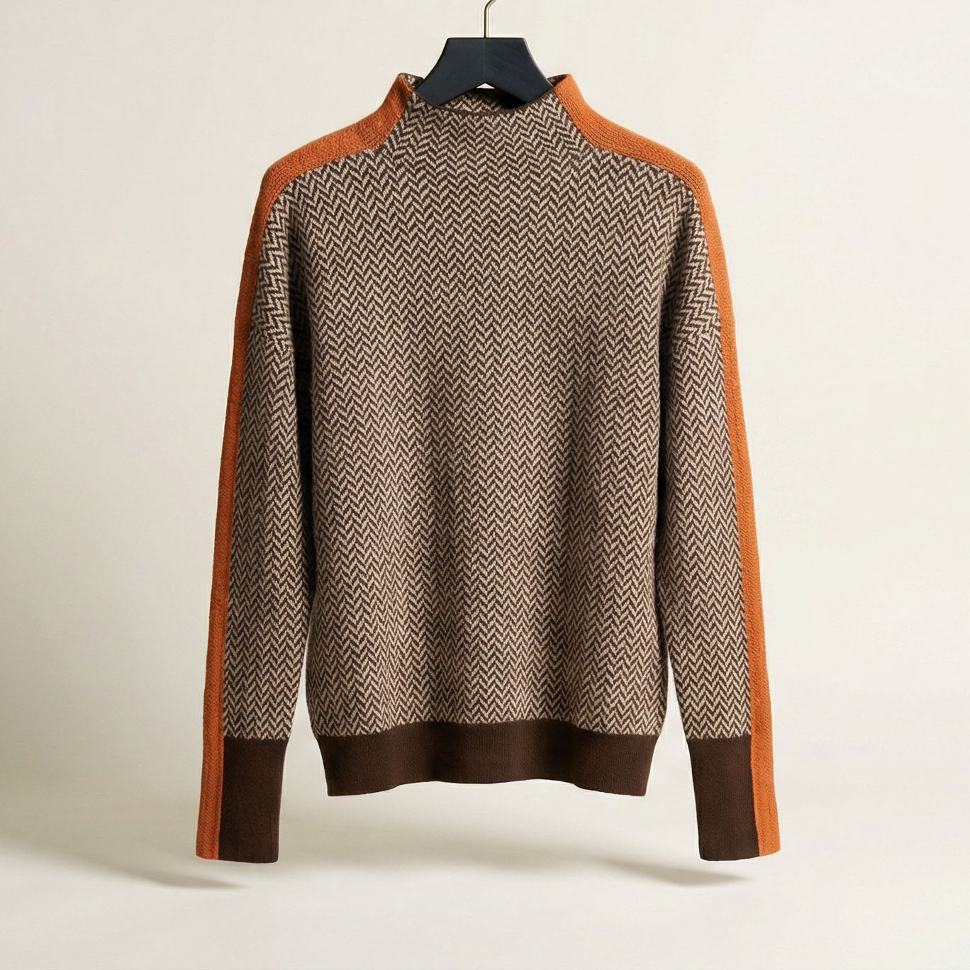 Giulia Herringbone Knit Pullover