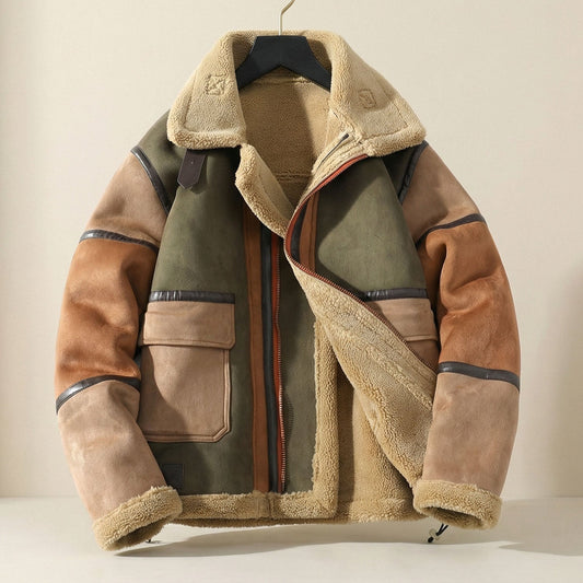 Salvatore Shearling-Lined Leather Jacket