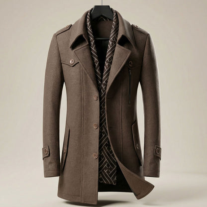 Alessandro Wool-Blend Scarf Coat