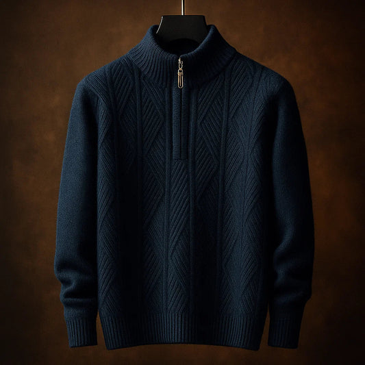 Dario Half-Zip Textured Sweater