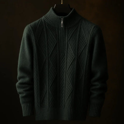 Dario Half-Zip Textured Sweater
